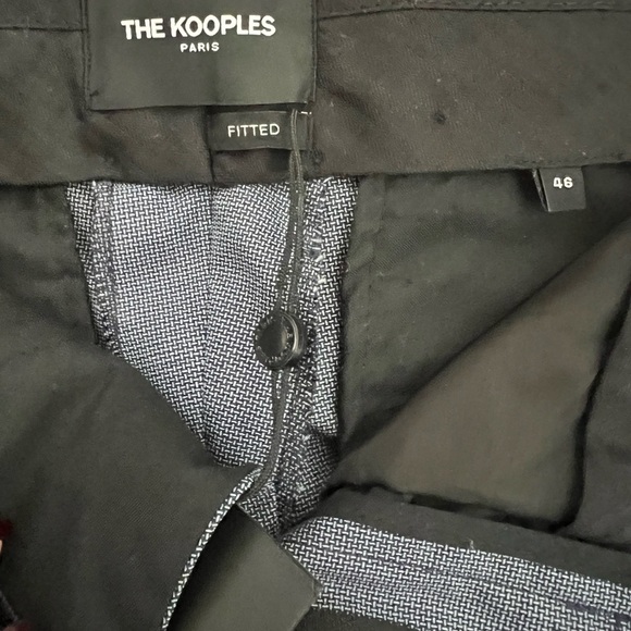The Kooples Fitted Wool Blue Suit pants Size 46 FR/ 30 US Small NWT - Picture 10 of 12
